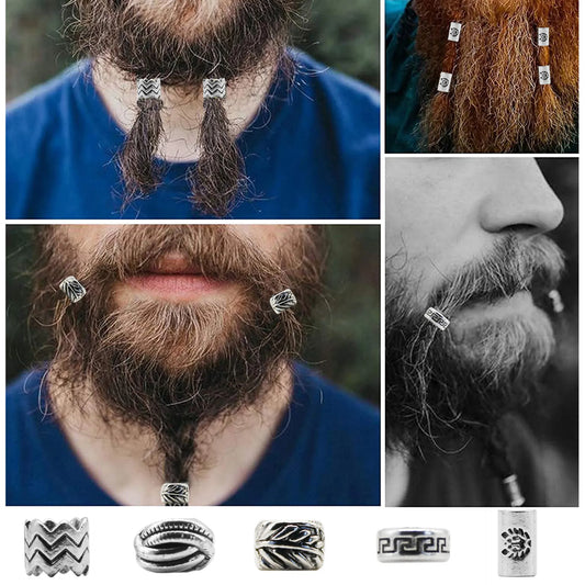 Pingentes para cabelo e barba Viking